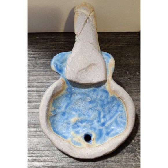 Ceramic Scallop Sea Shell Towel Coat Decor Single Art Hook Ocean Nautical Blue - Picture 4 of 9